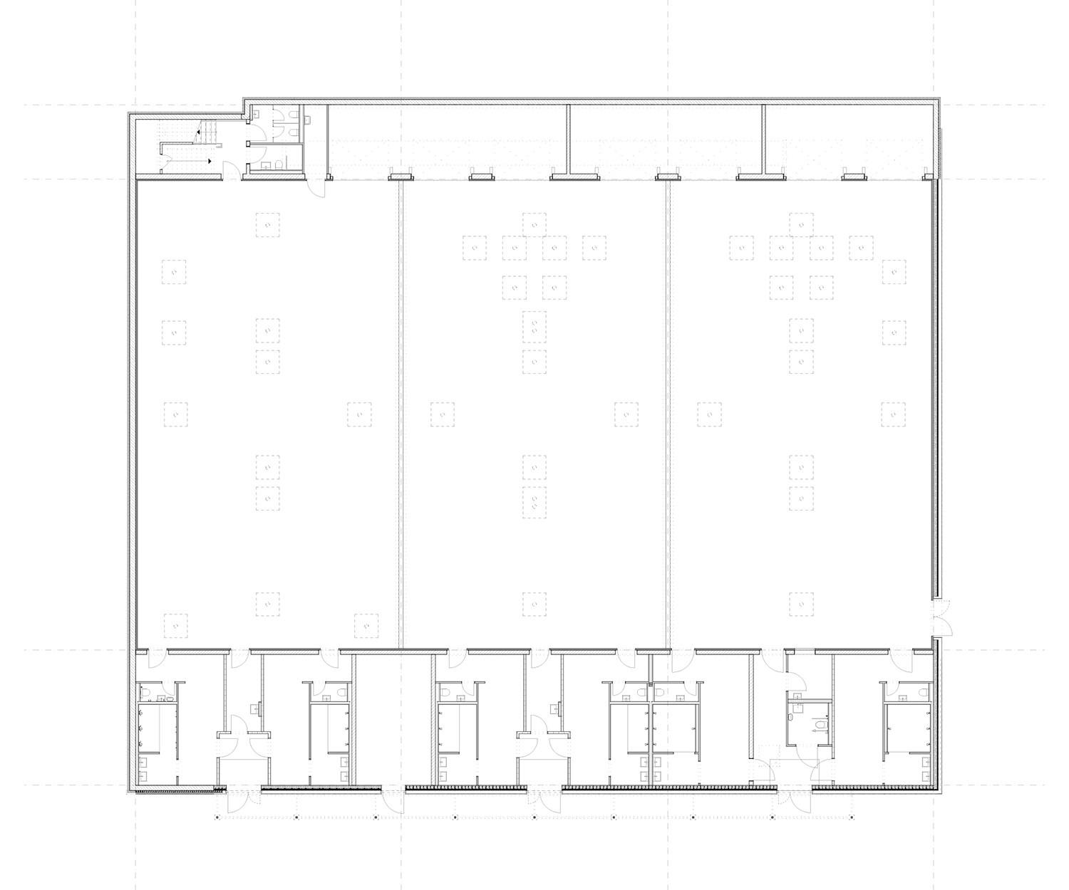 Grundriss EG Dreifeldsporthalle Grundschule Sinstorf