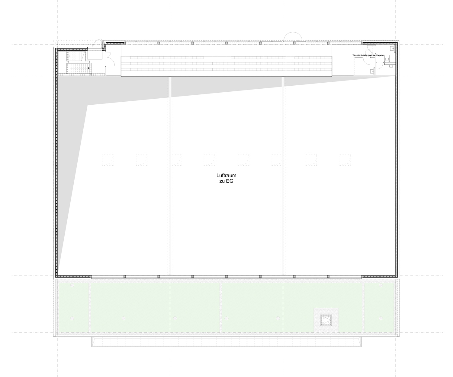 Grundriss OG Dreifeldsporthalle Grundschule Sinstorf