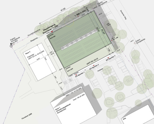 Lageplan Dreifeldsporthalle Grundschule Sinstorf